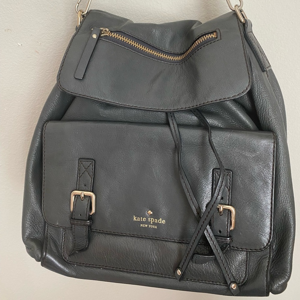 Kate spade gray backpack shoulder purse